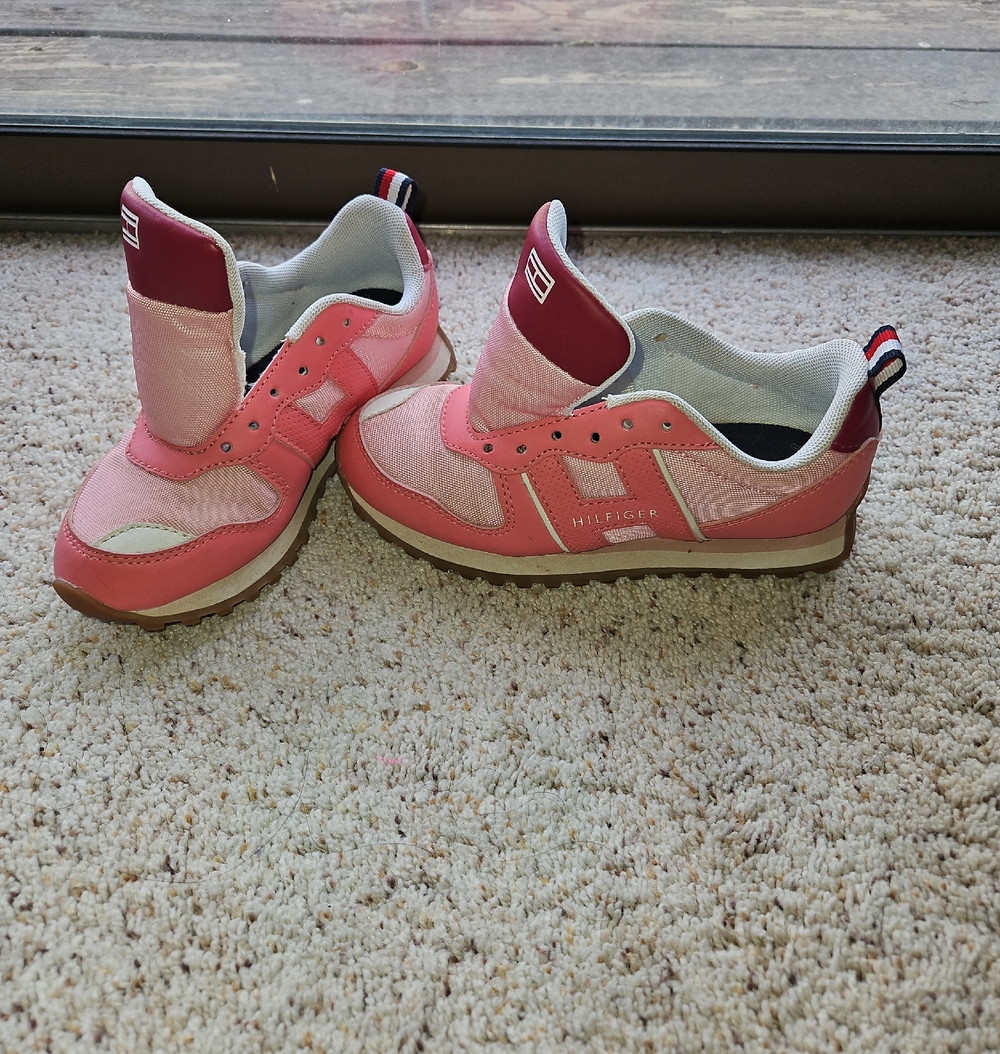 Tommy Hilfiger Pink and Burgundy Kids' Sneakers